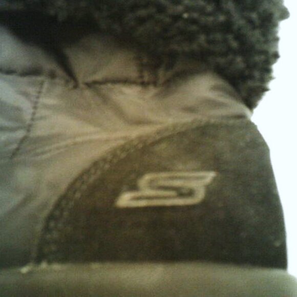 Sketchers Black Lined Boots US Size 8-1/2 - Picture 4 of 5